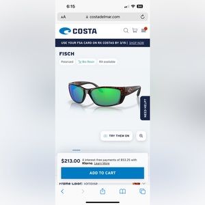Costa Fisch sunglasses